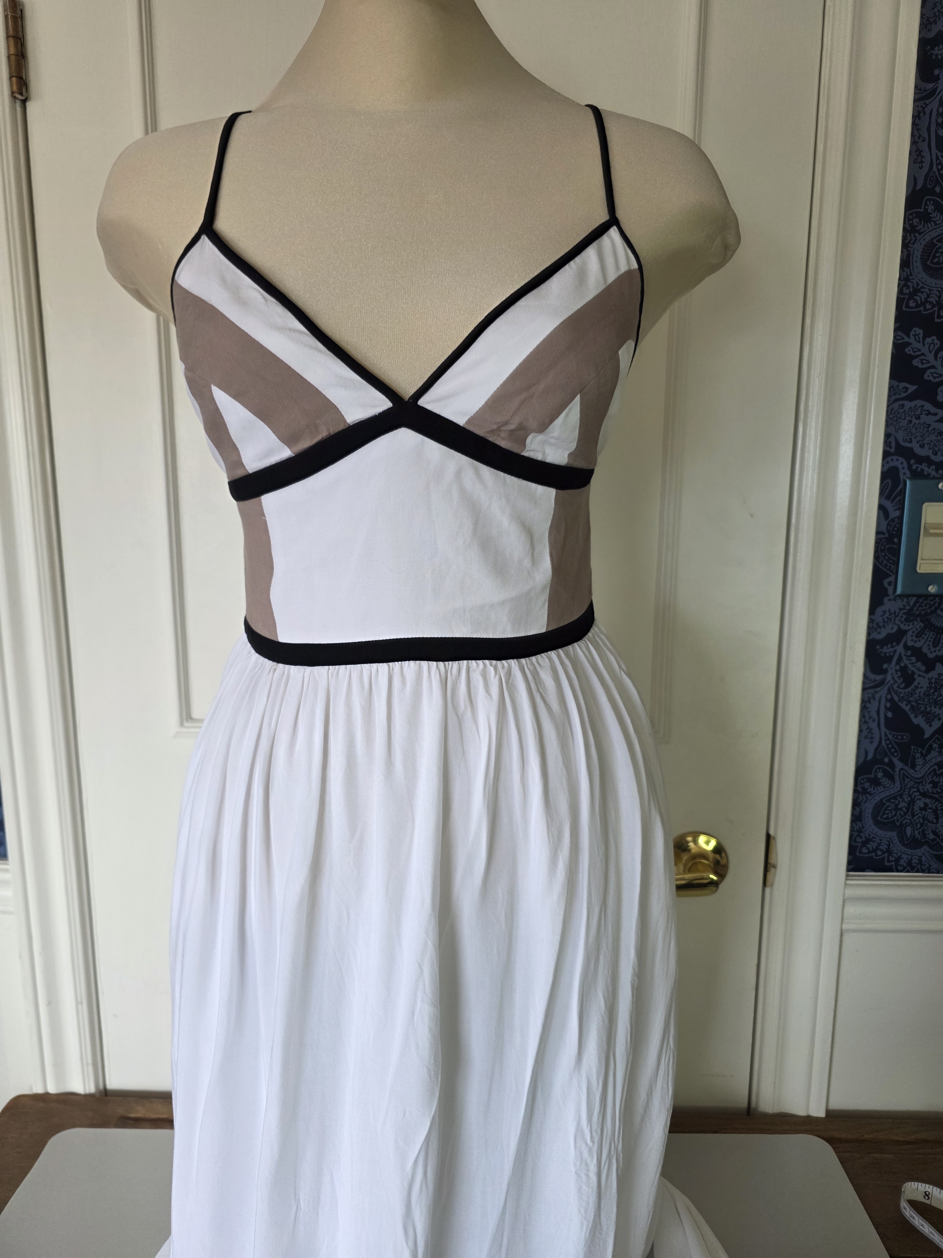 Bcbgeneration Geo Color Block Maxi Dress Size 6 - Summer, Resort